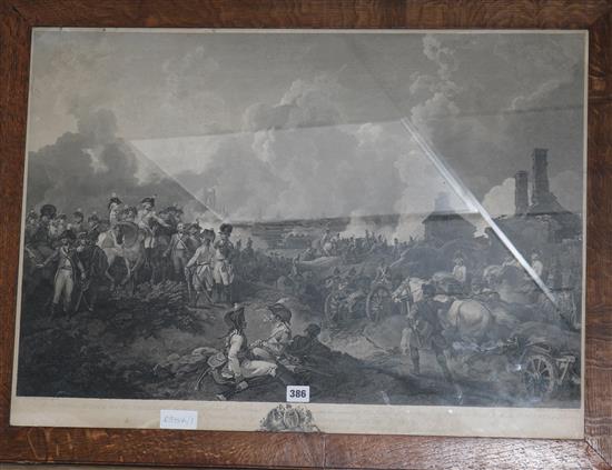 Bromley After De Loutherbourg, The grand attack on Valenciennes 56 x 78cm